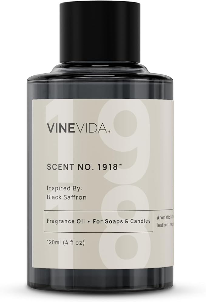 VINEVIDA [4 Oz] Inspired by: Black Saffron; Fragrance Oil for Candle Making and Soap Making - Premium Candle Scents for Soy Candles