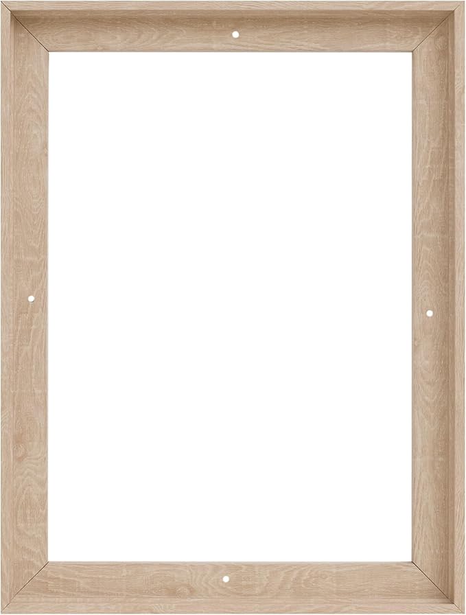 Pixy Canvas Floater Frame 8x12 for 3/4 (0.75) inch Deep Canvas Paintings/Canvas Prints/Wood Canvas Panels/Wall Art/Wall Decor/Home Decor/Artwork (Nordic White Oak, 8 x 12 inch, Portrait)