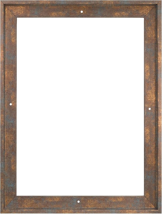 Pixy Canvas Floater Frame 11x17 for 3/4 (0.75) inch Deep Canvas Paintings/Canvas Prints/Wood Canvas Panels/Wall Art/Wall Decor/Home Decor/Artwork (Rusty Blue, 11 x 17 inch, Portrait)