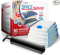 10-Pack Variety Vacuum Storage Bags for Comforters, Blankets & Clothes – Vacuum Sealed Compression Bags with Hand Pump – Space Saver Storage Bags for Bedding,Travel & Organization (2S, 2M, 3L & 3XL)