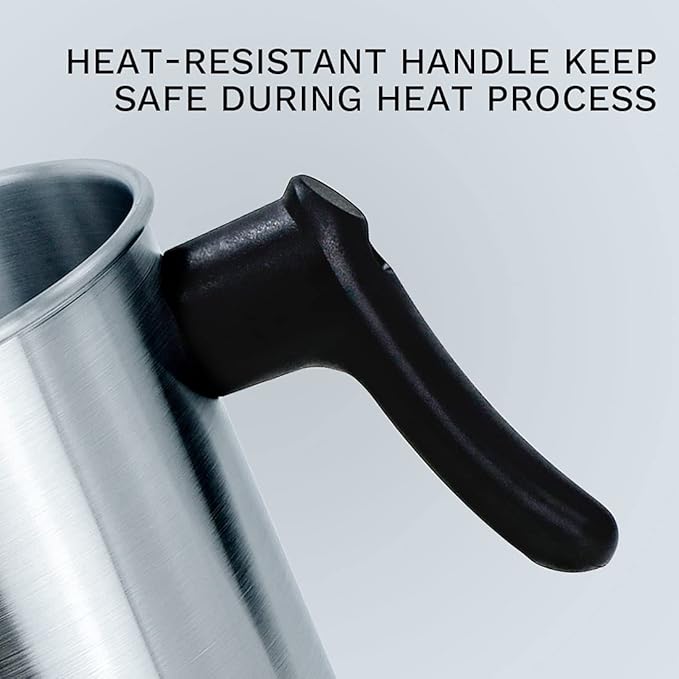 AGLARY Candle Making Pouring Pot, Double Boiler Aluminum Candle Wax Melting Pitcher，Holds for 4 Pounds Wax，with Heat-Resistant Handle and Dripless Pouring Spout,Wax melt containers，3L…