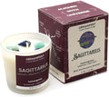 Sagittarius Zodiac Candle Gifts for Women with Sagittarius Bracelet Lemongrass Crystal Candle for Manifestation Birthday Birthstone Spiritual Thoughtful Gifts