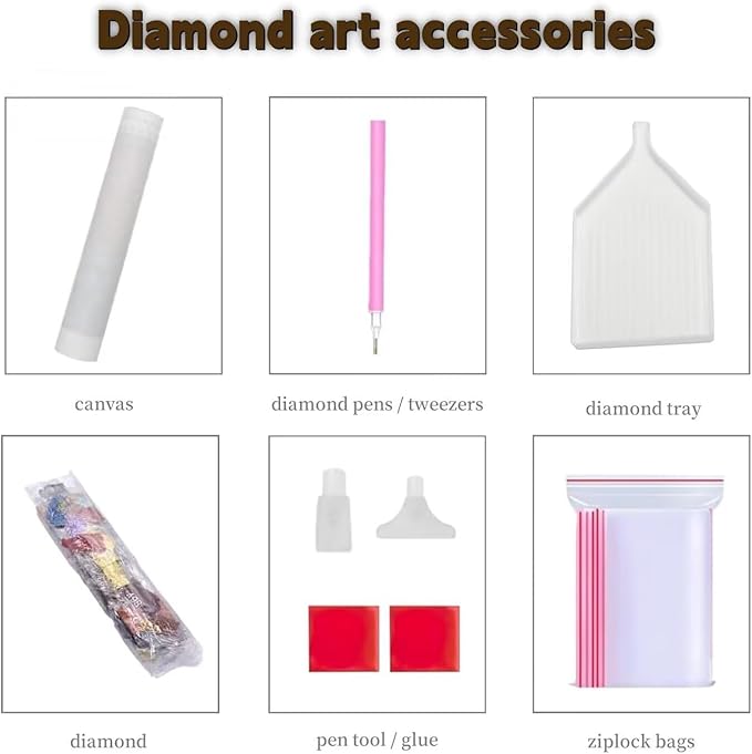 Large Diamond Art Kits for Adults, Diamond Painting Snowflake Dimond Painting Candle Wall Art Mosaic Kits, DIY Crystal Arts & Crafts Canvas Paintings, Hobbies for Women, Room Decor 48 x 16inch Z4-974