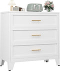 Ckzbx Metal Dresser for Bedroom 3 Drawers Dresser Metal Storage Organizer,34.25" H Drawer Chest, Closet Organizers for Living Room, Hallway, Closet