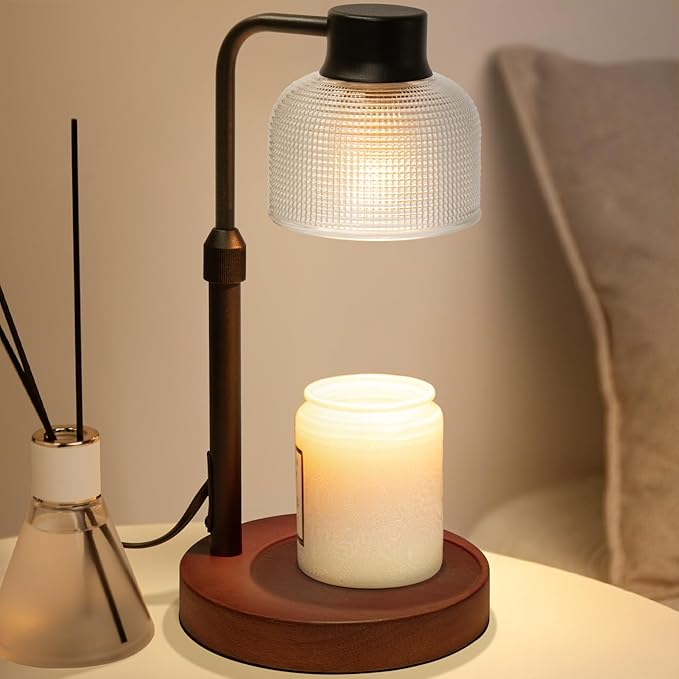 KLL Candle Warmer Lamp with Timer: Mothers Day Gifts, Gifts for Mom, Birthday Gift for Women - House Warming Gift New Home Decor - Wax Warmer for Jar Candles with 2 Bulbs