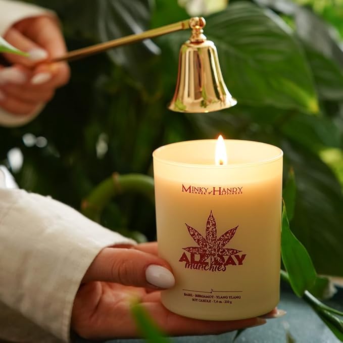 Candles for Home Scented - Luxury Soy with Basil Bergamot Ylang Ylang - Long-Lasting Highly Scented Jar Candles - Clean Burn - Non Toxic