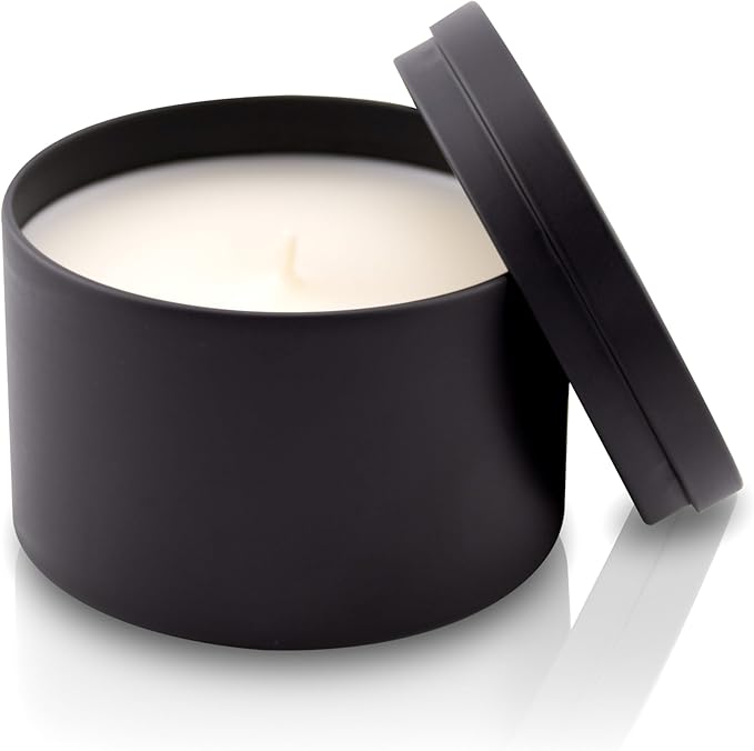 Lulu Candles | Jasmine, Oud & Sandalwood Scented Candle | Smells Woodsy & Floral | Luxury Scented Soy Tin Candle | Hand Poured in The USA | Highly Scented & Long Lasting (8 Oz. Tin)