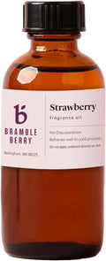 Bramble Berry Strawberry Fragrance Oil 2 oz | Ripe Summer Strawberry Scent for Soap Making, Candles, Lotion, Bath Bombs & Perfume | Skin Safe, Vegan, Paraben & Phthalate Free, DIY Craft Essential