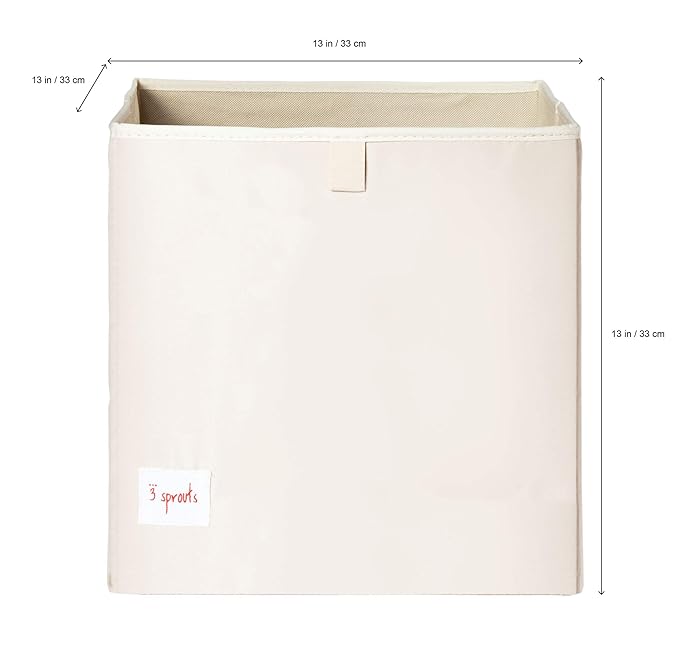 3 Sprouts Toy Storage Organizer: Toy Box Cube Organizer for Playroom, Nursery - Foldable Storage Bin - Llama