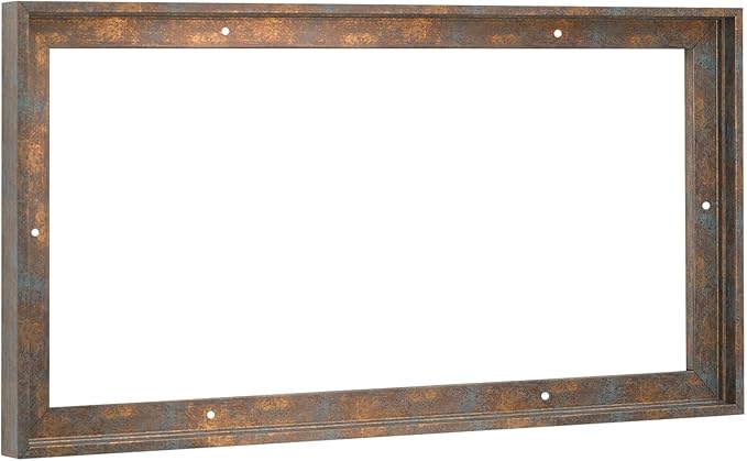 Pixy Canvas Floater Frame 6x9 for 3/4 (0.75) inch Deep Canvas Paintings/Canvas Prints/Wood Canvas Panels/Wall Art/Wall Decor/Home Decor/Artwork (Rusty Blue, 6 x 9 inch, Landscape)