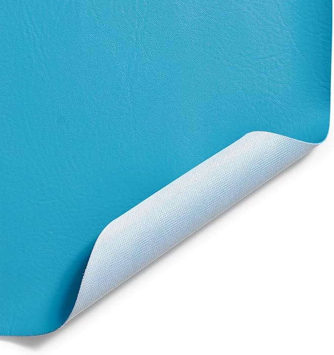 Ottertex Vinyl Fabric Faux Leather Pleather Upholstery 54" Wide by The Yard (5 Yard, Turquoise)