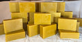 One Pound - Swampland Bees & Co., Florida. 100% Naturally Premium Yellow/Golden Beeswax. Ideal for Candles, Cosmetics, waxing bee Frames, etc. Triple Filtered & Hand Poured into ONE - 1lb Bar