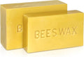100% Pure Beeswax Block – Natural, Filtered & Cosmetic Grade – Locally Sourced, Additive-Free – for Skincare, Salves, Balms, DIY Crafts & Candle Making (1lb / 2lb Size) (2, Pounds)
