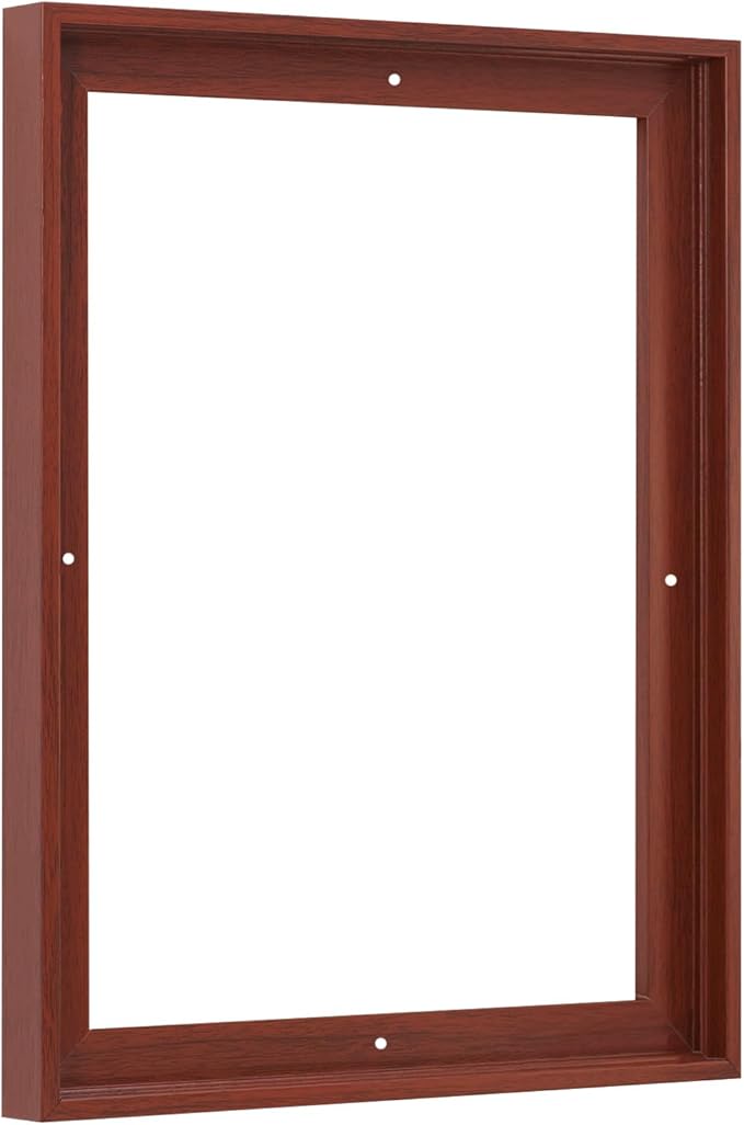 Pixy Canvas Floater Frame 18x36 for 0.75 inch Deep Canvas Paintings/Canvas Prints/Wood Canvas Panels/Wall Art/Wall Decor/Home Decor/Artwork, (Red Cherry, 18 x 36 inch, Portrait)