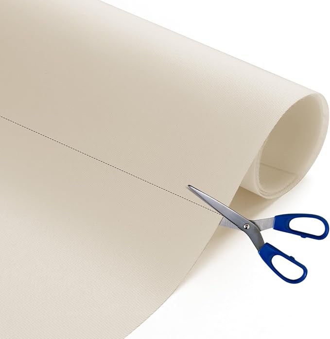Nylon Fabric, 58"W 420D Waterproof Fabric 1 Yard Ripstop Nylon Material Outdoor Upholstery Twill Sewing Material for Patio Chair, Lining, Cushion, Purse, Tote Bag, Tent, Tarp Cover, DIY Project Ivory