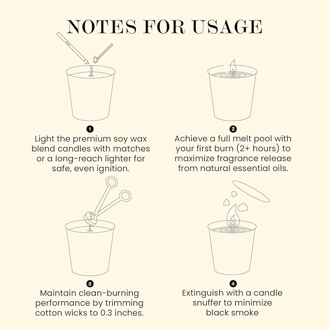 M&SENSE Natural Soy Large Candle| Lavender Vanilla | 16.6 oz, 95H Burn | Mini Spring Scented Candles for Relaxation, Valentines Day Gift, Home Décor | for Bedroom, Office, Party