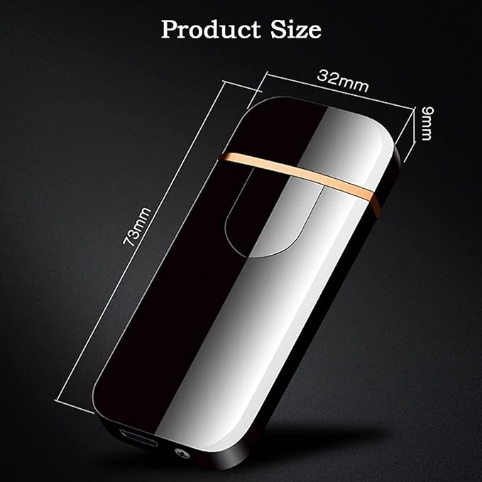 Electronic Lighter USB Rechargeable, Mini Portable Design with Touch Dual-Sided Ignition - Windproof and flameless, Featuring Plasma Technology, Battery Indicator, and Lightweight Build (Rainbow)