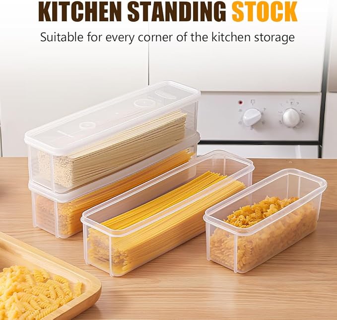 Storage & Crisper Boxes, 2025 New Durable Food Storage Containers, Stackable Refrigerator Organizer for Kitchen, Airtight Food Box with Lids, Fresh-Keeping Container Suitable (Blue, 2pcs)