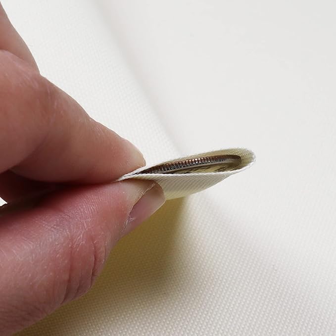 Soft Waterproof Canvas Fabric PU Backing, 600 Denier Ripstop UV Protection 80 x 60 Inch Canvas Cordura Fabric for Outdoor/Indoor, DIY Crafts, Bags, Awning, Marine, Furniture Cover(Ivory)