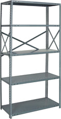Quantum Storage Systems 75-1236-5 IRONMAN Solid Heavy Duty 5 Shelves 75" H x 36" W x 12" D