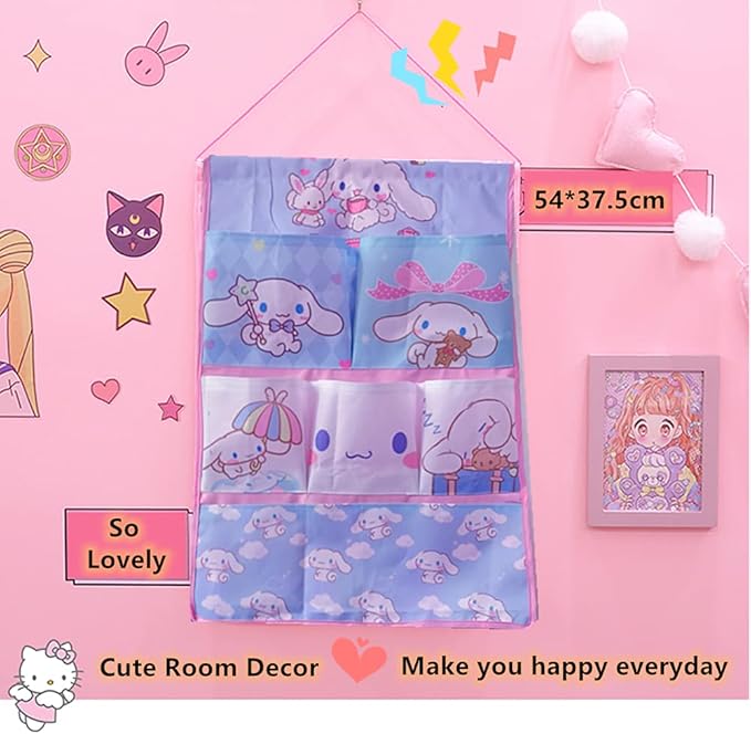 Kerr's Choice Wall Door Closet Hanging Storage Bag Cute Wall Bag Cute Nursery Room Decor Room Storage Gift for Girls Women