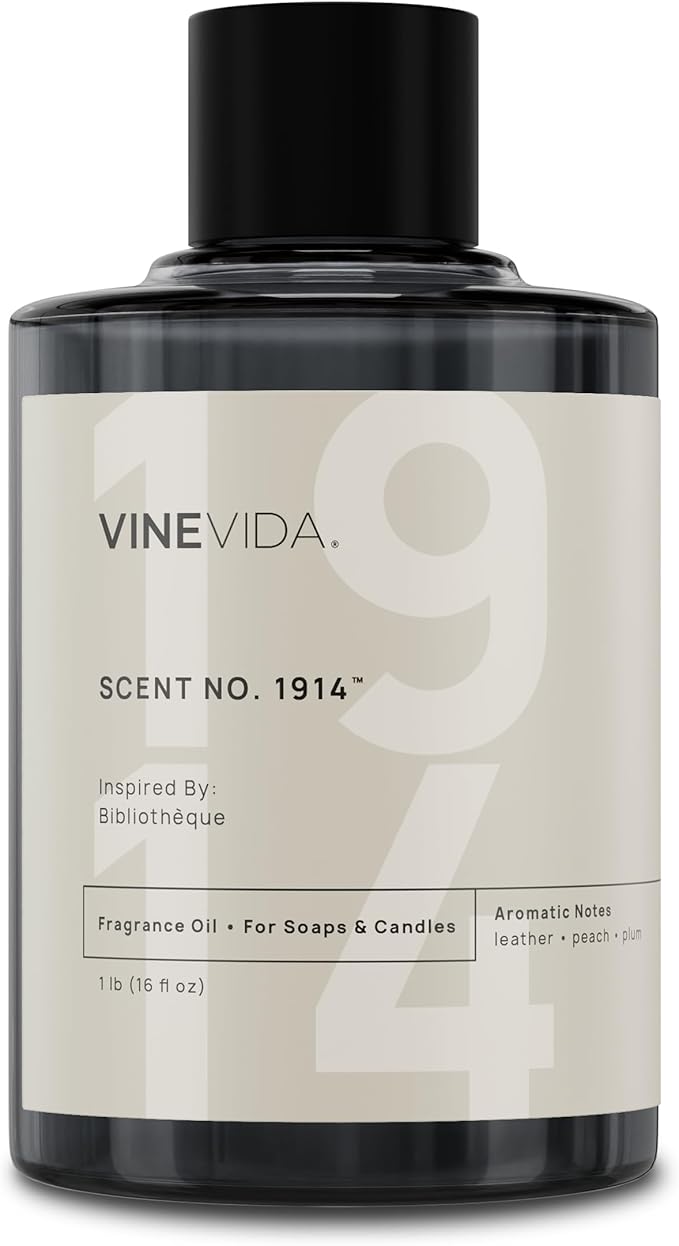 VINEVIDA [16 Oz] Inspired by: Bibliothèque; Fragrance Oil for Candle Making and Soap Making - Premium Candle Scents for Soy Candles