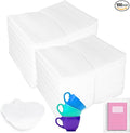 100 Pack 6''x8'' Cushion Foam Pouches, Moving Supplies for Dishes, Packing Foam for Dishes & Cups, Glass Packing Paper and Plate Protectors for Moving Fragile Items (150x200x0.5MM)