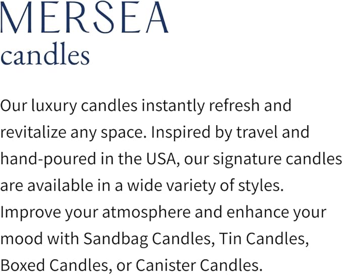 MERSEA Coconut Sugar Tin Candle, Scented Candle Tin (3.5 oz)