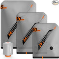 Vacbird Rechargeable Wireless Pump Travel Storage Bags Set - 25 Pack Portable Space Saver Bags for Travel & Home - Vacuum Compression Packing Seal for Clothes, Blankets, Seasonal Storage