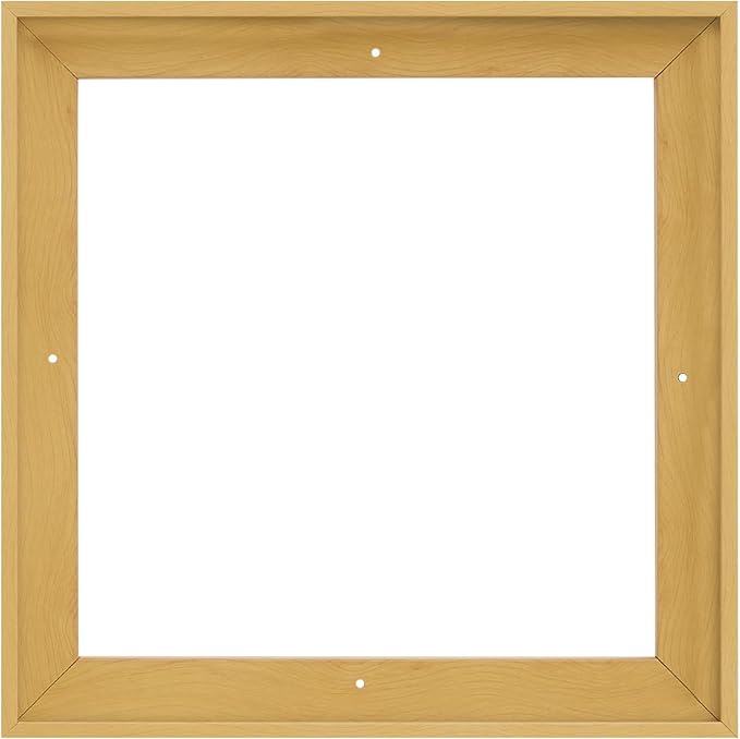 Pixy Canvas Floater Frame 21x21 for 1-1/2 (1.5) inch Deep Canvas Paintings/Canvas Prints/Wood Canvas Panels/Wall Art/Wall Decor/Home Decor/Artwork (Light Maple, 21 x 21 inch, Square)