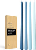 Viyffo Taper Candles, 12 Inch, 20 Pack, Blue – Unscented, Smokeless Design, Up to 8-Hour Burn – Tall Candlesticks for Table Decor, Weddings & Dinners