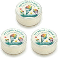 Pet House Mini Candles for Pet Odor Made with Natural Soy Wax, Plant Based, Dog and Cat Friendly Scented, Snow Cone Pack of 3