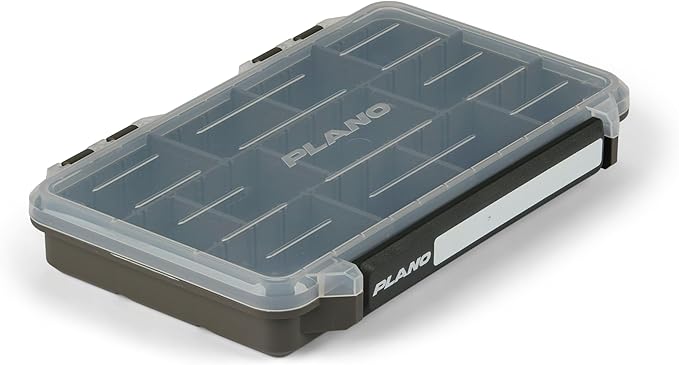 Plano StowAway 3600 Stow Tackle Box with Corrosion-Preventive Rustricor, Single Latch Design, Transparent DuraView Lid, Stackable Storage for Fishing Bait, Lures and Gear