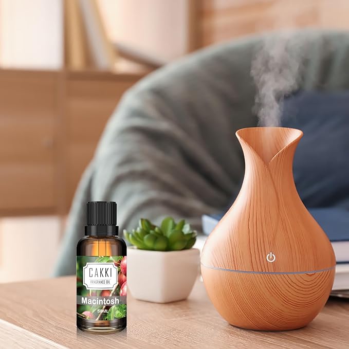 Essential Oils for Diffusers for Home, Scent-Macintosh, Single Large Size 50ml, CAKKI Fragrance Oils, for Candle Making, for Soap Making, Diffuser Oil Scents