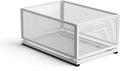 Pull Out Cabinet Organizer, Slide Out Drawers Fixed with Adhesive Nano Film, Pantry Shelves Sliding Drawer Storage Organization for Kitchen/Bathroom/Bedroom (19.7*13.8*8.3inch/50*35*21.2cm)