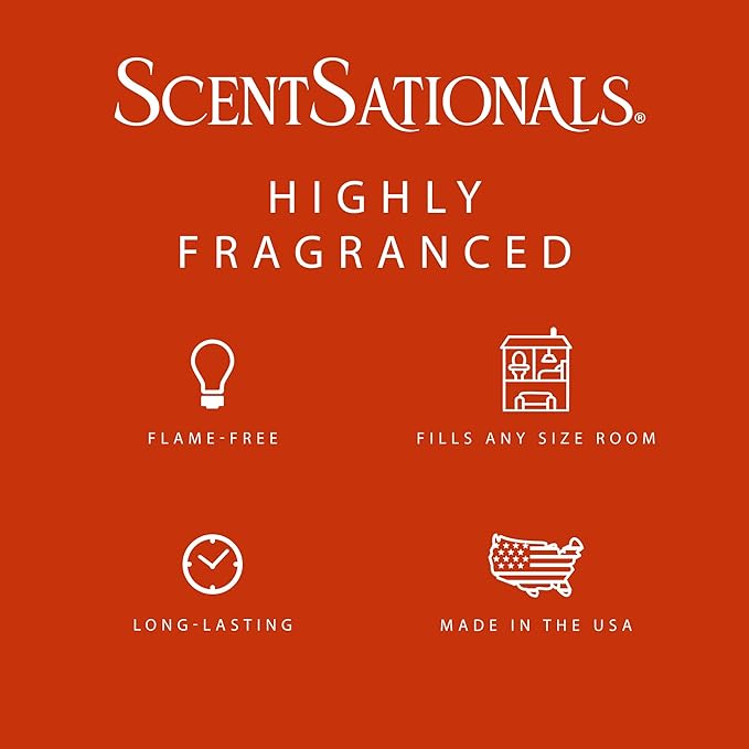 Scentsationals Wax Melts, Wax Cubes Strong Scent - Molten Orange - Long Lasting Scented Melts for Warmer, 10oz (24-Cubes)