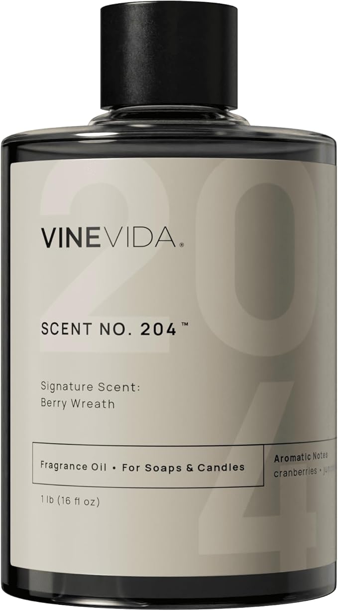 VINEVIDA [16 oz] Scent Berry Wreath; Fragrance Oil for Candle Making and Soap Making - Winter & Holiday Oils