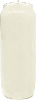 Hyoola 9 Day Prayer Candles 7 inch Tall Pillar Candles for Religious, Memorial, Party Decor, Vigil and Emergency Use - Vegetable Oil Wax in Plastic Jar Container, White (Pack of 1)