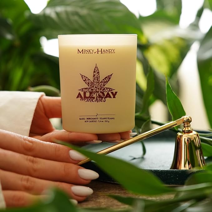 Candles for Home Scented - Luxury Soy with Basil Bergamot Ylang Ylang - Long-Lasting Highly Scented Jar Candles - Clean Burn - Non Toxic