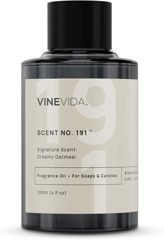 VINEVIDA [4oz] Creamy Oatmeal; Fragrance Oil for Candle Making and Soap Making - Premium Candle Scents for Soy Candles