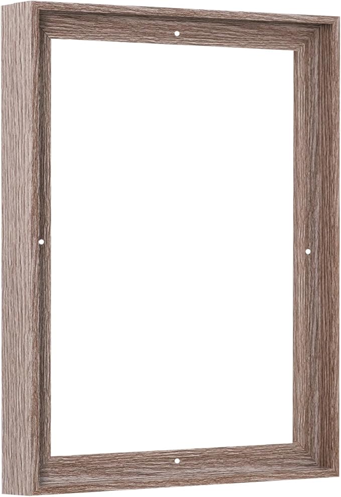 Pixy Canvas Floater Frame 4x12 for 1-1/2 (1.5) inch Deep Canvas Paintings/Canvas Prints/Wood Canvas Panels/Wall Art/Wall Decor/Home Decor/Artwork (Gray Oak, 4 x 12 inch, Portrait)