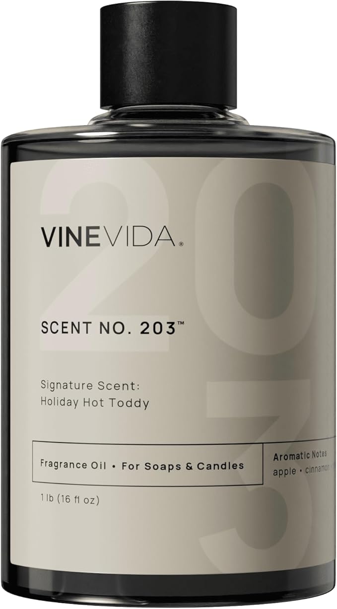 VINEVIDA [16 oz] Scent Holiday Hot Toddy; Fragrance Oil for Candle Making and Soap Making - Winter & Holiday Oils