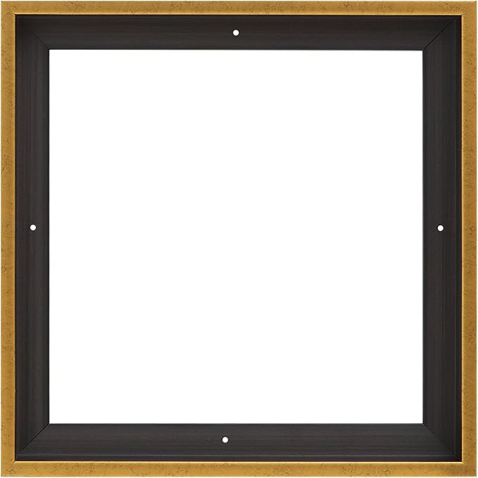 Pixy Canvas Floater Frame 7x7 for 1.5 inch Deep Canvas Paintings/Canvas Prints/Wood Canvas Panels/Wall Art/Wall Decor/Home Decor/Artwork (Rustic Gold, 7 x 7 inch, Square)