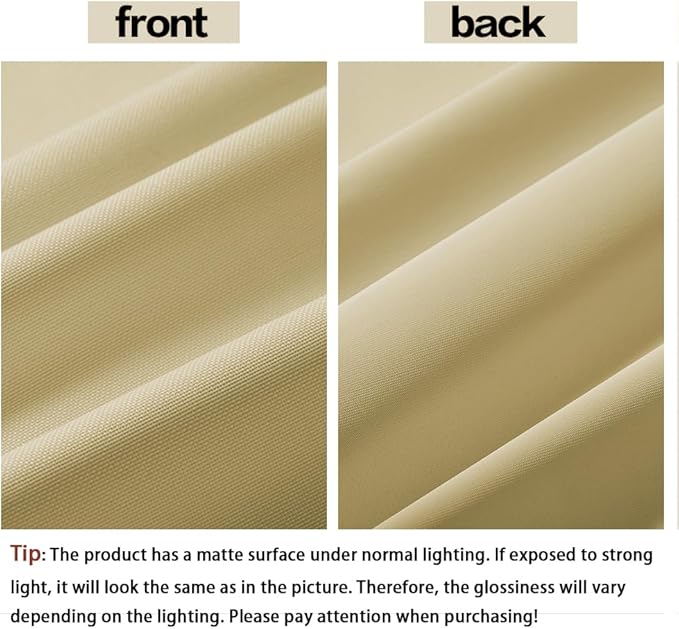 600D Outdoor Waterproof Fabric, Light Yellow Nylon Fabric, 59" Wide Lightweight Waterproof Material for Outdoor Chair Cushion Furniture Cover Awning Sewing DIY Cloth 3 Yard