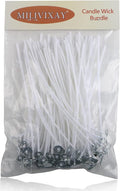 MILIVIXAY 100 Piece 10 inch Pre-Waxed Candle Wicks for Candle Making