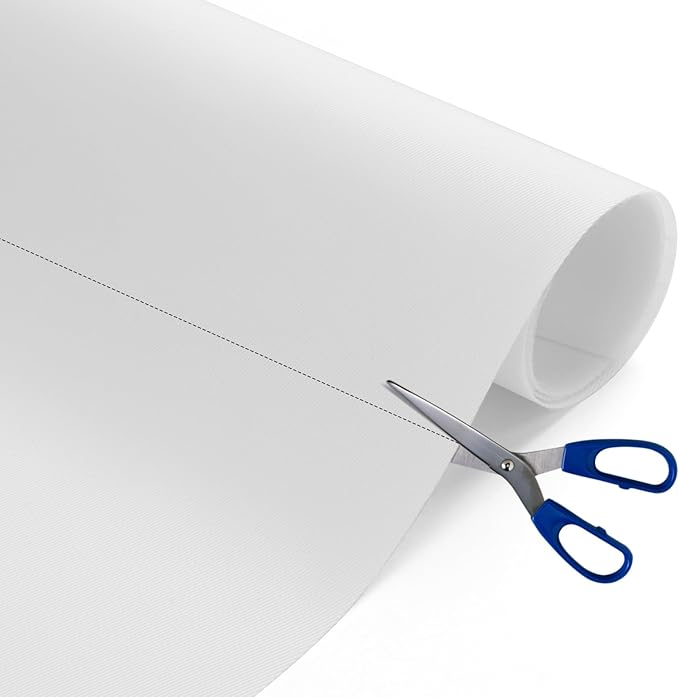 Nylon Fabric, 58"W 420D Waterproof Fabric 1 Yard Ripstop Nylon Material Outdoor Upholstery Twill Sewing Material for Patio Chair, Lining, Cushion, Purse, Tote Bag, Tent, Tarp Cover, DIY Project White