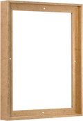 Pixy Canvas Floater Frame 24x40 for 1-1/2 (1.5) inch Deep Canvas Paintings/Canvas Prints/Wood Canvas Panels/Wall Art/Wall Decor/Home Decor/Artwork (Scratched Gold & Cream, 24 x 40 inch, Portrait)