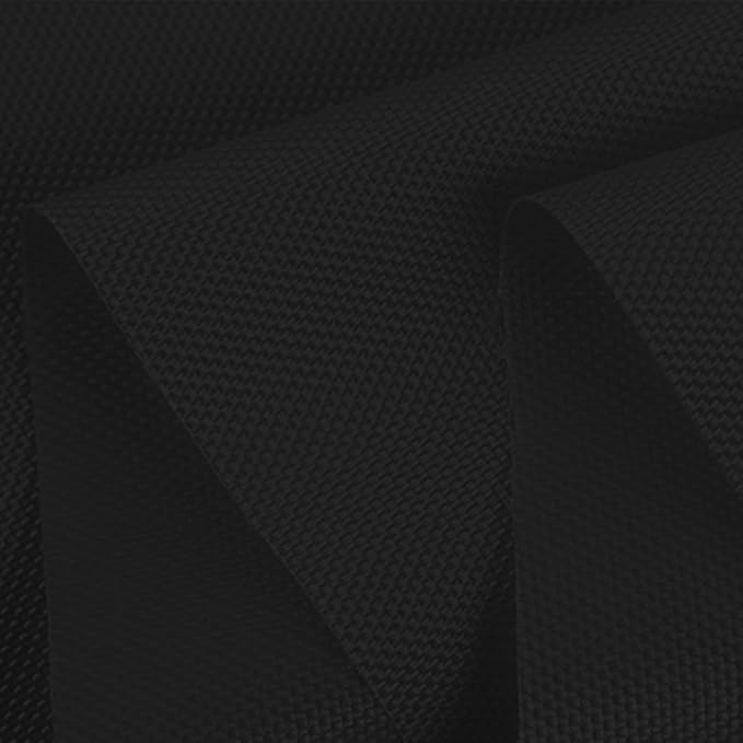 Waterproof Canvas Fabric by The Yard 58inch 600D Upholstery Material Polyester Fabric Outdoor Water Resistant Fabric for Sewing Chair Patio Cushion Bag Interior, Pre Cut 1 Yard Black