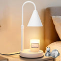 KING SHA Height Adjustable Candle Warmer Lamp with Timer and Dimmer Compatible with Universal Sizes of jar Candles,Wax melt Warmer for Mother's Day, Housewarming, Birthday Gifts,White
