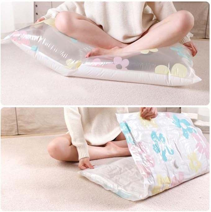 Vacuum Bstorage Bhome Organizer Foldable Clothes Organizer Seal Compressed Travel Saving Bpackage with Hand Pump/Multicolor/70 * 50Cm*10Pcs